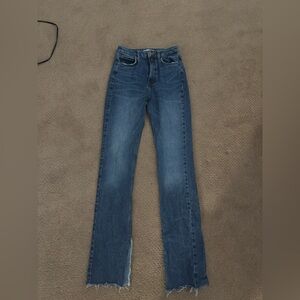 Zara Straight Slit Jeans